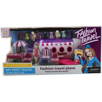 Самолет с кукла, маса и шезлонг