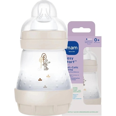 Mam Detská antikoliková fľaša Easy Active béžová 2 x 160 ml