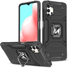 Pouzdro Wozinsky Ring Armor Case Kickstand Tough Rugged Cover Samsung Galaxy A32 5G černé