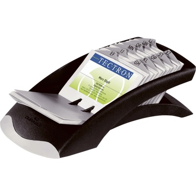 Durable Stolový vizitkár VISIFIX Desk VEGAS čierny sivý