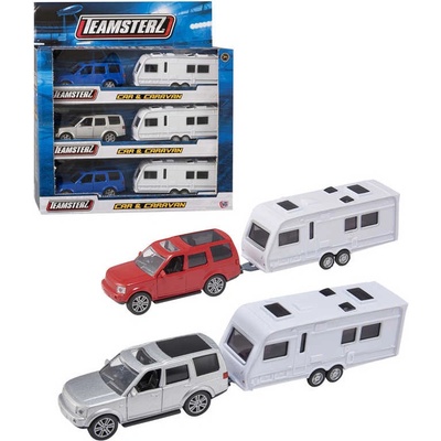 Alltoys Teamsterz Jeep s karavanem