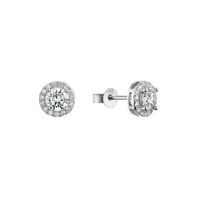EVOLUTION GROUP CZ Stříbrné náušnice AURORA moissanite - 11M00003