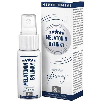 Clinical Melatonin bylinky + L-Tryptofan + B6 + B1 mátový spray 30 ml