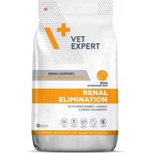 VetExpert Veterinary Diet Renal Elimination dog - суха храна за кучета, предназначена за кучета с бъбречна недостатъчност и хранителна непоносимост, 8 кг, Vet Expert - Полша
