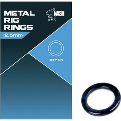 Nash Kroužek Metal Rig Rings 2,5mm 20ks – Zboží Dáma