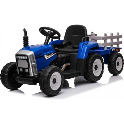 Mamido Blow Elektrický traktor s vlečkou modrá