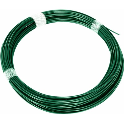 Napínací drát na pletivo poplastovaný 52 m zelený 3,4 mm Pilecký