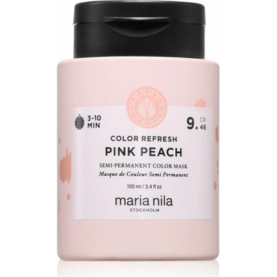 Maria Nila Colour Refresh jemná vyživující maska bez permanentních barevných pigmentů odstín Pink Peach 9.46 100 ml