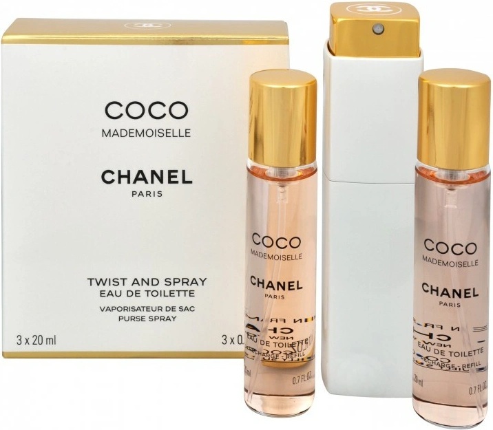 CHANEL COCO Mademoiselle EDT SP 20ml×3 CHANEL Coco Mademoiselle Eau De Toilette Twist & Spray