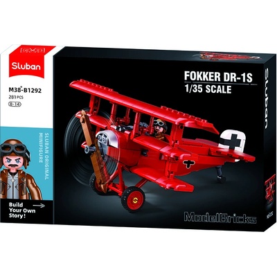 Sluban B1292 Trojplošník Fokker DR-1 1.35