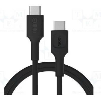 Green Cell KABGC100PF120PB USB 2.0 USB C vidlice z obou stran 1,2m černý
