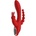 DreamToys Red Revolution Hera - вибратор с батерии, водоустойчив, с 3 рамена (червен)