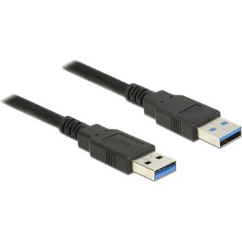 Delock USB 3.0 кабел с щепсел тип А USB 3.0 кабел с щепсел тип А, 1.0 м, мъжки