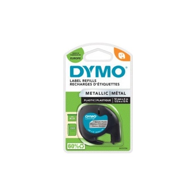 DYMO LetraTag páska metalická 12mm x 4m, strieborná S0721730