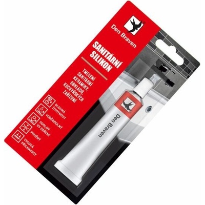 Den Braven Silikón sanitárny 25ml biely