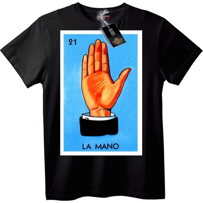 NOONEBRAND Тениска 21 La Mano Ръка - 7XL, Black