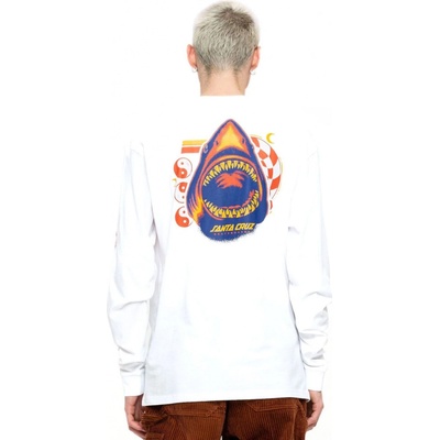 Santa Cruz SHARK triP LS TEE White