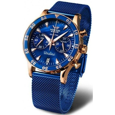 Vostok Europe VK64/515B670B Modrý mesh řemínek