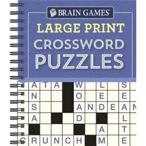 Brain Games - Large Print Crossword Puzzles (Purple) | Publications International (ISBN: 9781640304581)