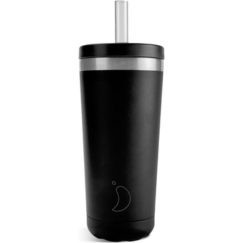 Chilly's Bottles Original Термо чаша със сламка 500 мл, черен (C500OC90RMOBLK)
