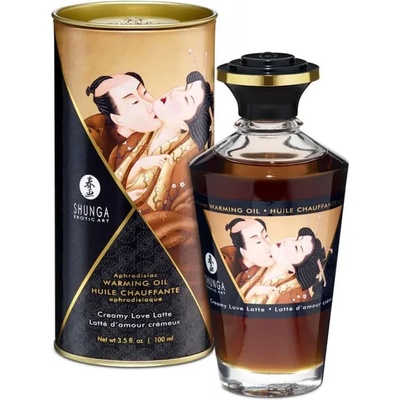 Масажно масло със затоплящ ефект, лате - Aphrodisiac Oils 100ml (SHUNGA0158)