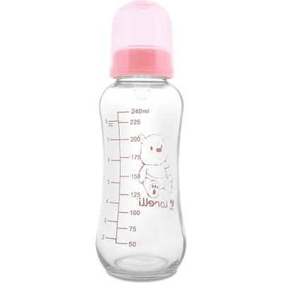 Baby Care СТЪКЛЕНО ШИШЕ 240 МЛ blush pink (10200620003)