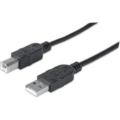 Кабел, USB 2.0 A Male / USB 2.0 B Male, Hi-Speed, 5 m, черен (337779)