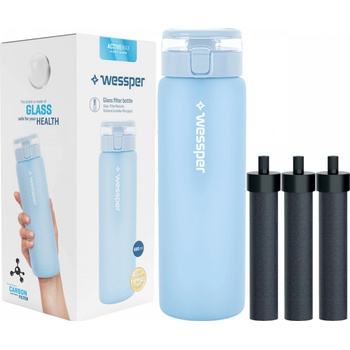Wessper ActiveMax Clarti 0,68 l modrá + Filtry 3 ks
