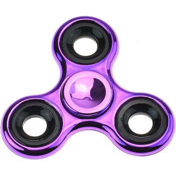 Fidget spinner metalický fialový