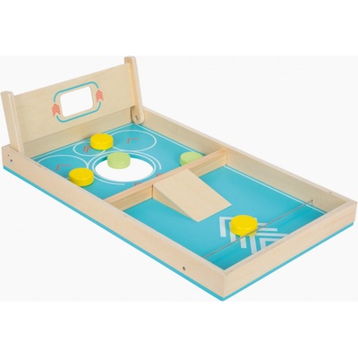 Small Foot Drevená hra Cornhole a stolný hokej 2v1