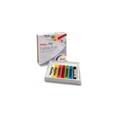 Pentel Artist Voskovky na textil sada 7 ks