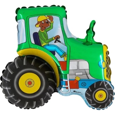GRABO Balonek fóliový Traktor zelený 74 cm