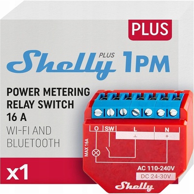 Shelly Plus 1PM - spínací modul