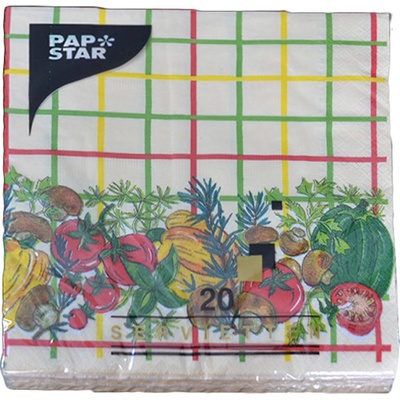 PAP STAR Papierové servítky Ristorante Italia 3V 33x33 cm 20 ks