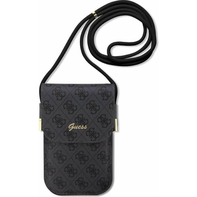 Guess PU 4G Metal Logo Script Phone Bag černé GUOWBP4SNSK