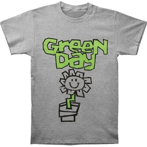 Green Day Flower Pot Тениска с къс ръкав Grey M (GDTS10MG02)
