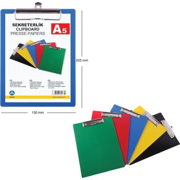 Клипборд А5 сив
