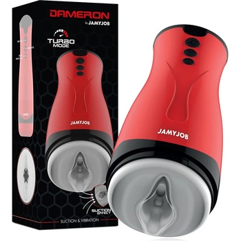 Вибриращ мастурбатор с турбо режим, засмукващ - Jamyjob Dameron (D-235606)
