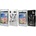 LG Optimus L5 E610 White/Black Butterfly Твърд Капак + Протектор