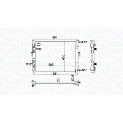 Chladič, chlazení motoru MAGNETI MARELLI 350213160600