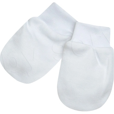 Baby Service Rukavičky pro novorozence bavlněné úplet Bílé – Hledejceny.cz
