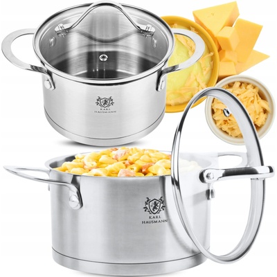 Karl Hausmann Hrnec z nerezové oceli se skleněnou poklicí Dorian 20 cm 3,6 L 1146