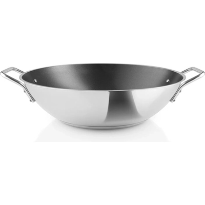 Eva Trio Stainless Steel Ceramic Pánev WOK 32 cm, objem 5 l, 90% recyklovaná nerez, bez PFAS, keramický povrch Slip-Let, na indukci, Eva Solo 312450