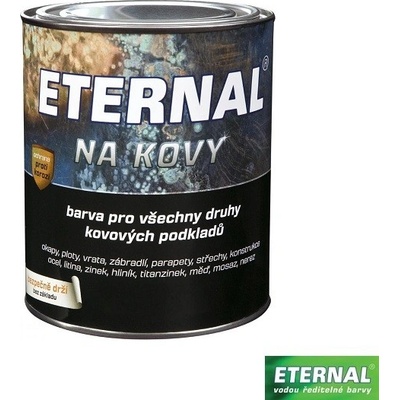 Austis Eternal na kovy, vodou ředitelná barva na všechny kovy, základní i vrchní nátěr, interiér i exteriér, 460 kovářská černá, 700 g