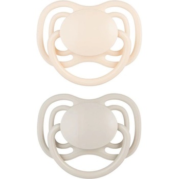 Canpol Силиконови залъгалки Canpol - Nude, за момичета, 6-18 м, 2 броя (23/229_cre)