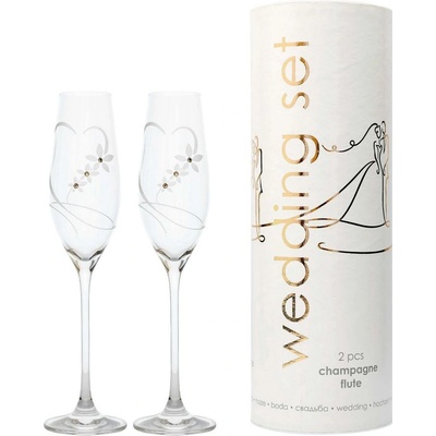 Swarovski wedding set flétna 210 ml