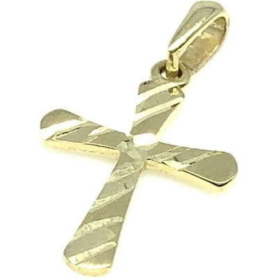 Diante Zlatý přívěsek křížek 59631811