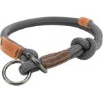 TRIXIE BE NORDIC Stop-the-pull Collar L/XL - Здрав нашийник от въже за кучета, 13мм/55 см. - сив