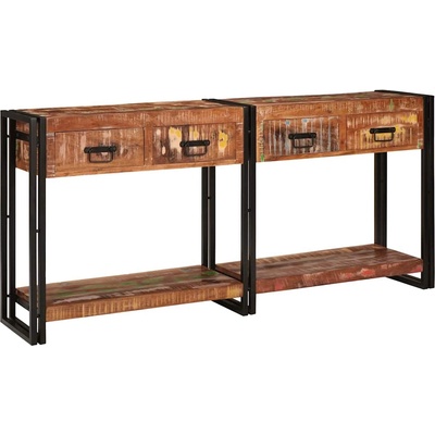 vidaXL Конзолни маси 2 бр. Многоцветен 161 x 33 x 75 см (3324225)
