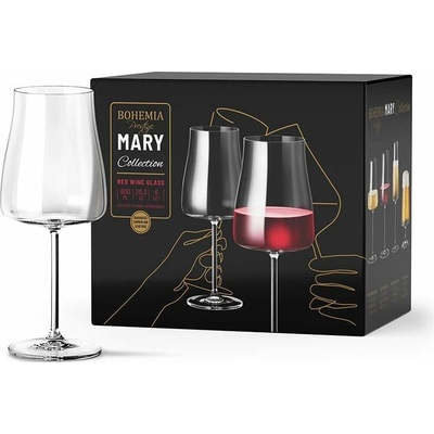 BOHEMIA PRESTIGE BOHEMIA PRESTIGE MARY SKLENICE NA ČERVENÉ VÍNO 6 x 600 ml